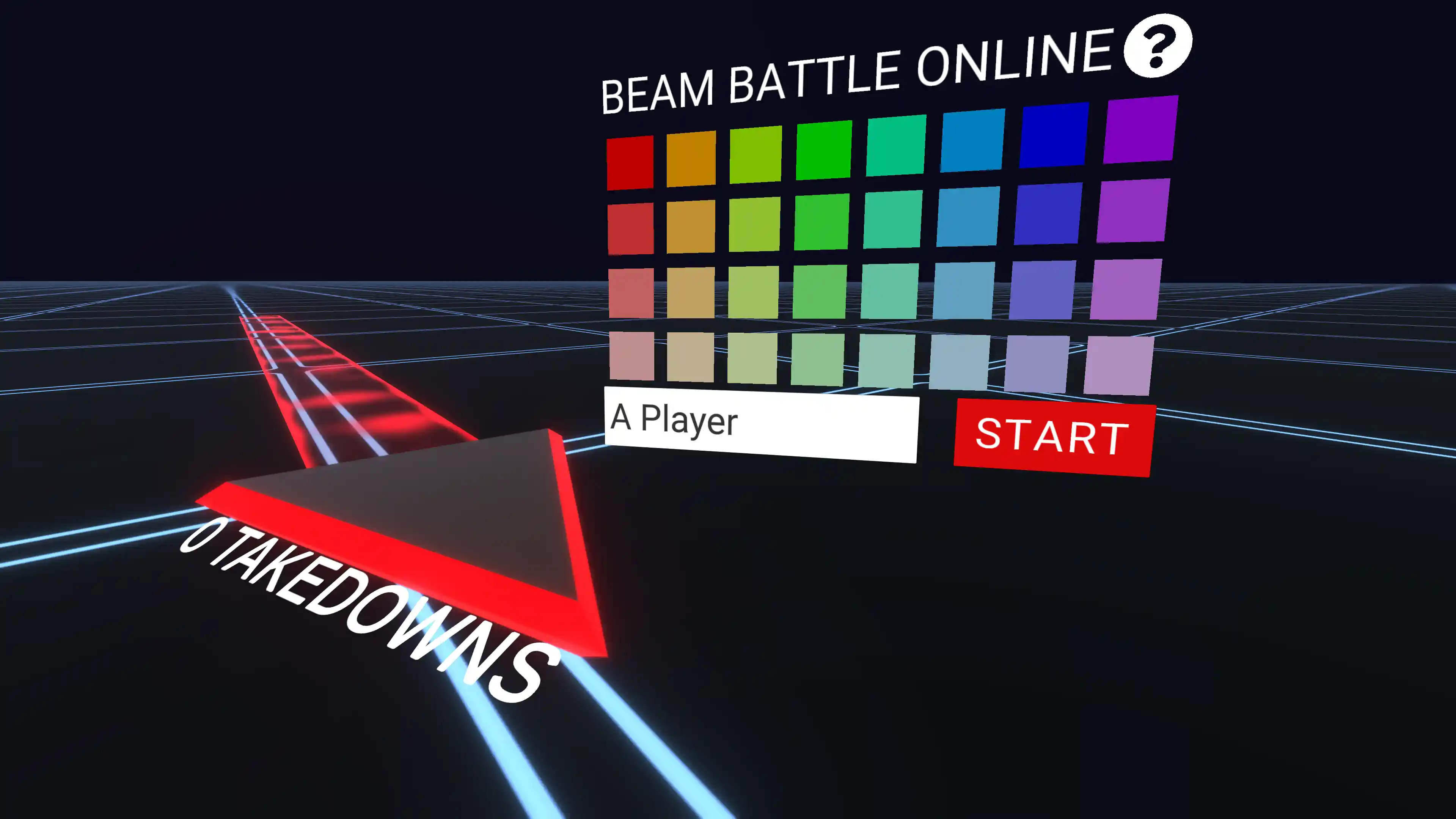 Screenshot of the title screen of Beat Battle Online